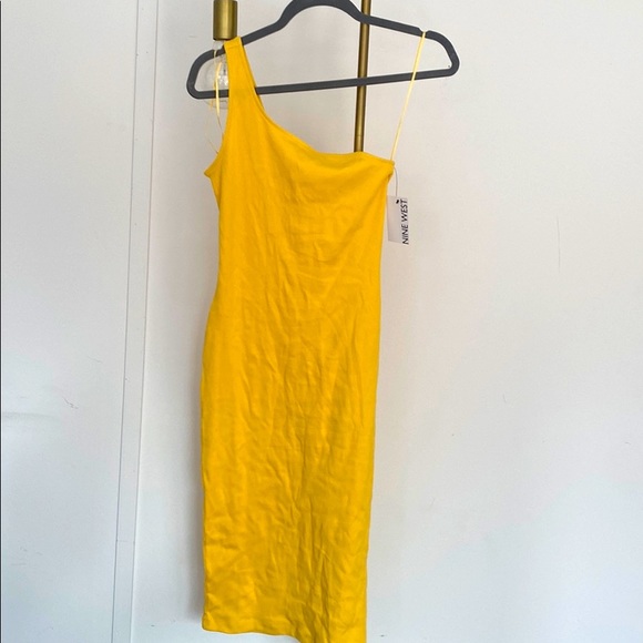 Nine West Dresses & Skirts - NWT yellow one shoulder dress Nine West